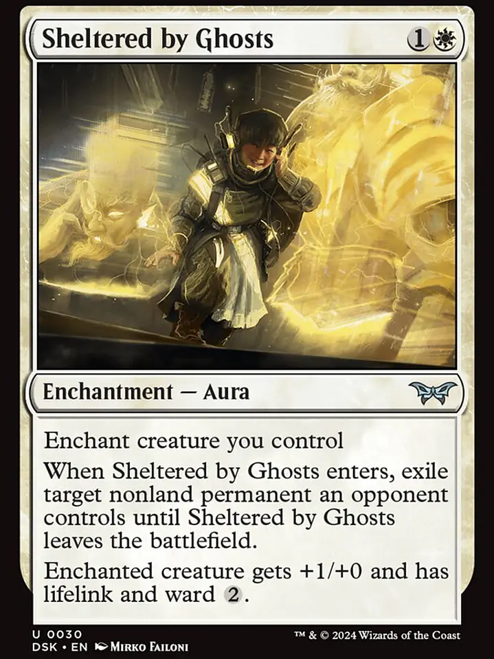 Sheltered by Ghosts (Duskmourn: House of Horror) 1