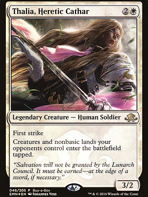 Thalia, Heretic Cathar (Eldritch Moon Promos)