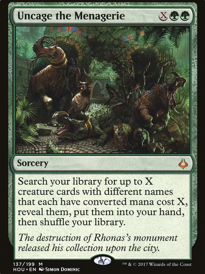 Uncage the Menagerie (Hour of Devastation) 1