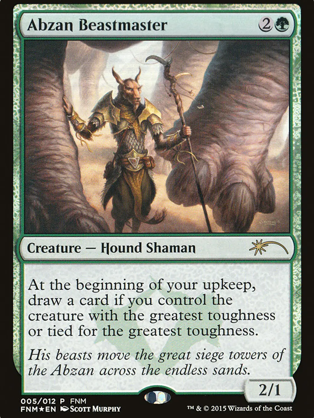 Abzan Beastmaster (Friday Night Magic 2015) 1