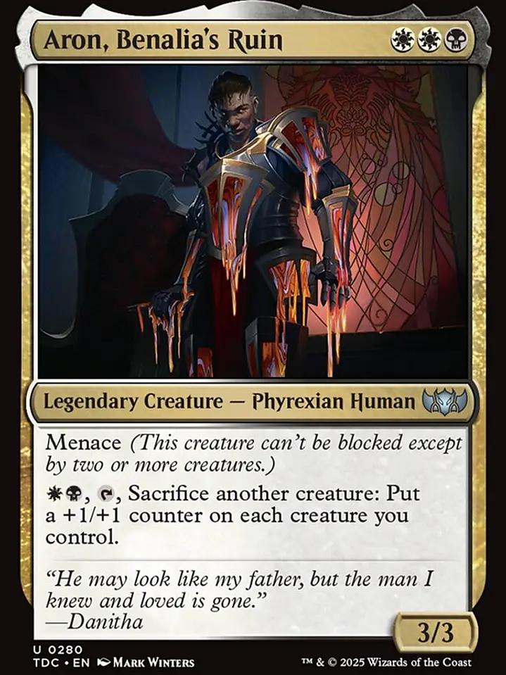 Aron, Benalia's Ruin (Tarkir: Dragonstorm Commander) 1