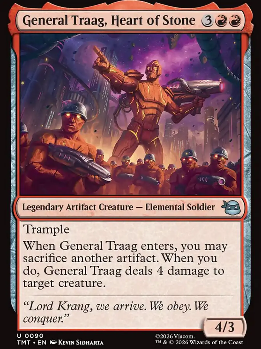 General Traag, Heart of Stone (Teenage Mutant Ninja Turtles) 1