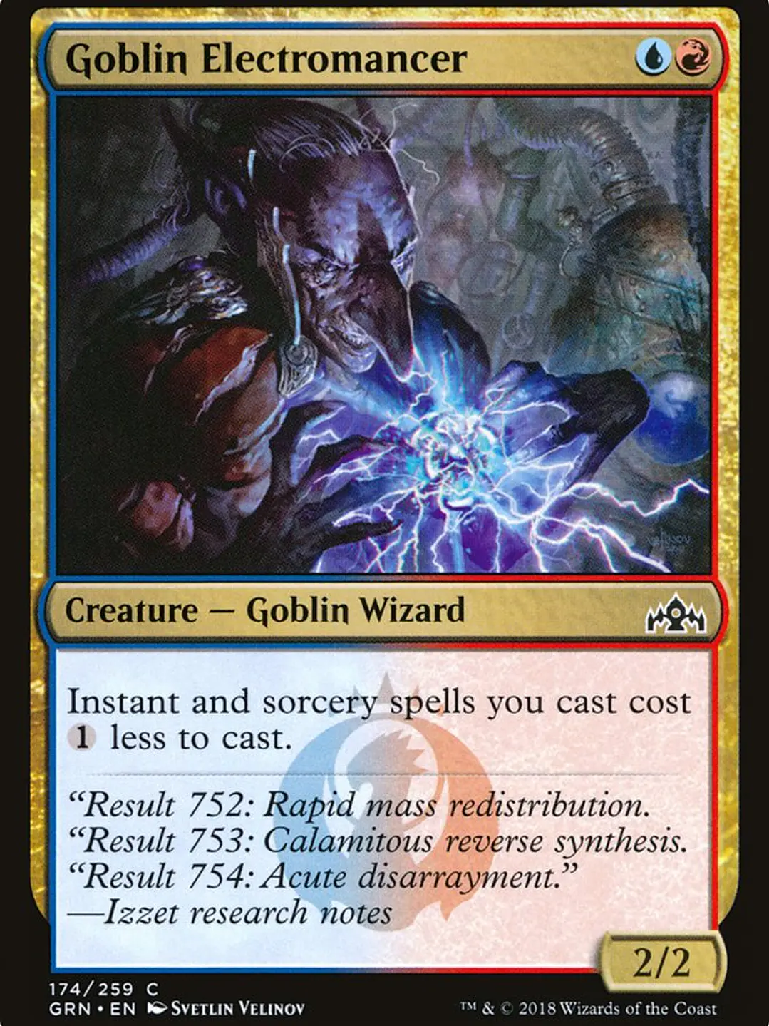 Goblin Electromancer (Guilds of Ravnica) 1