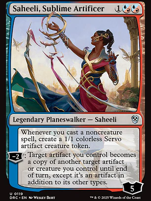 Saheeli, Sublime Artificer (Aetherdrift Commander)