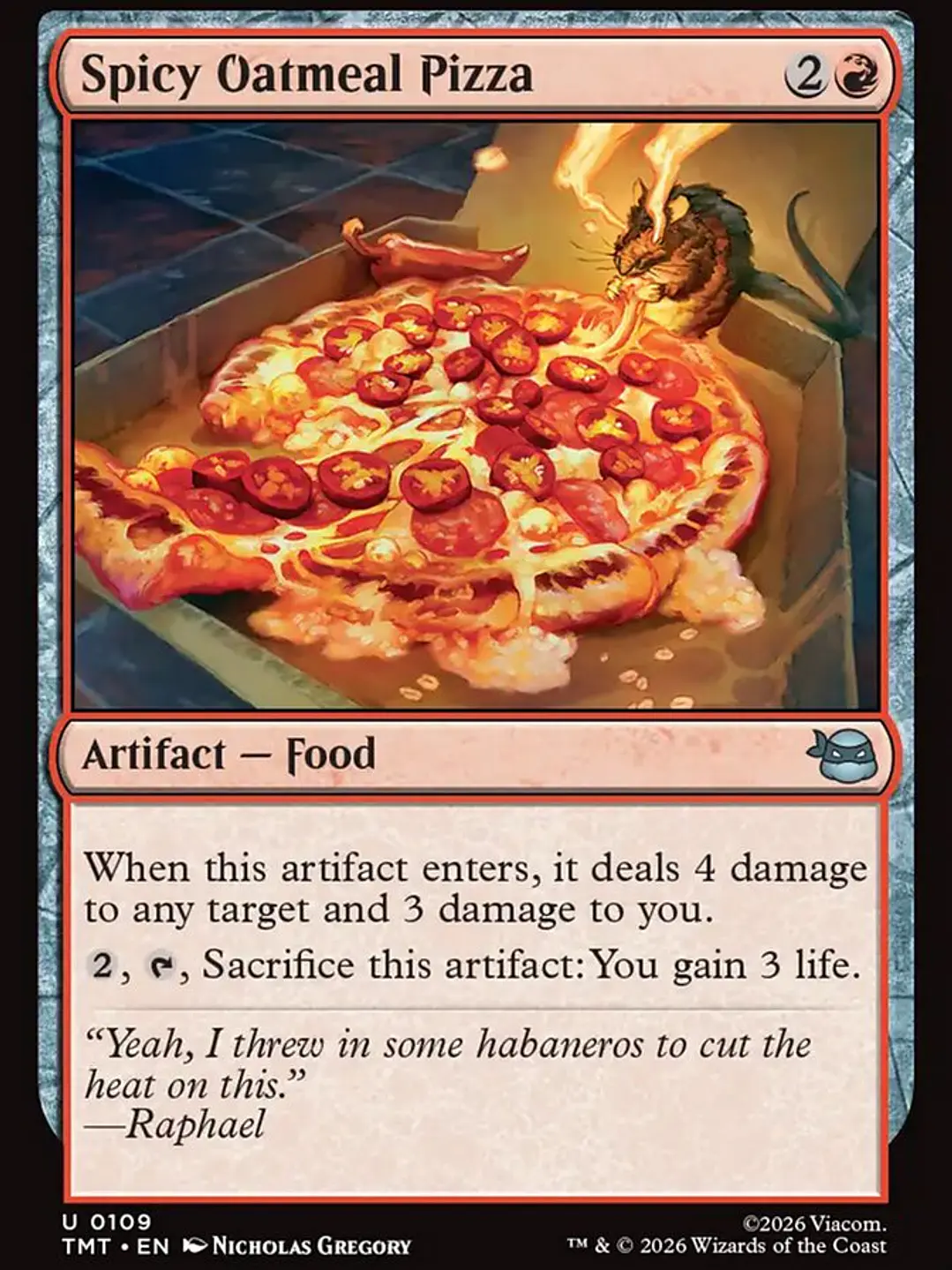Spicy Oatmeal Pizza (Teenage Mutant Ninja Turtles) 1