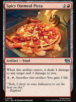 Spicy Oatmeal Pizza (Teenage Mutant Ninja Turtles)