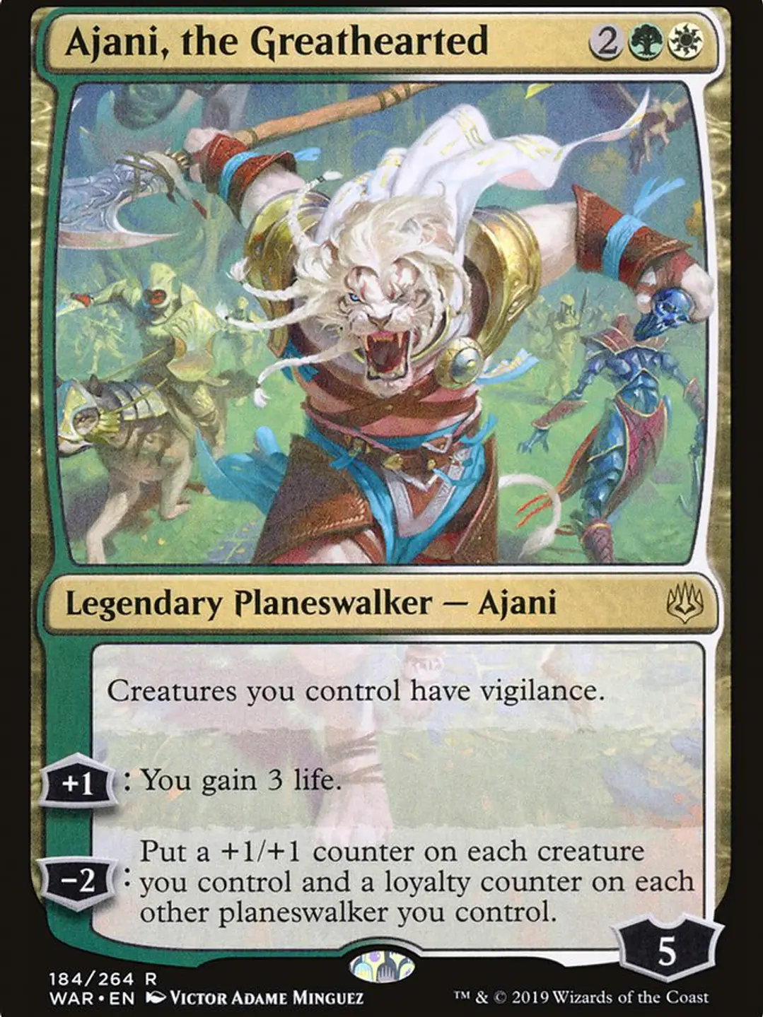 Ajani, the Greathearted (War of the Spark) 1