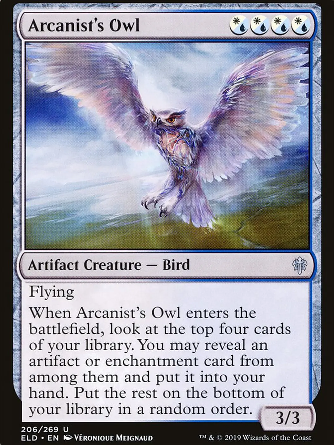 Arcanist's Owl (Throne of Eldraine) 1