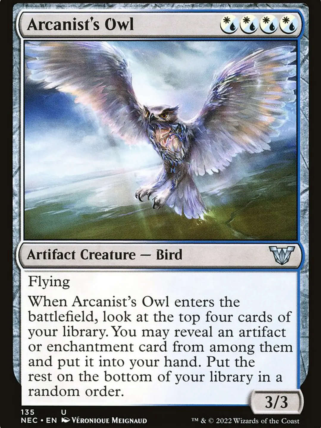 Arcanist's Owl (Neon Dynasty Commander) 1