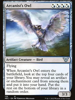 Arcanist's Owl (Neon Dynasty Commander)