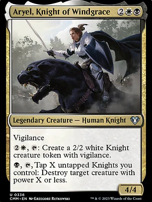 Aryel, Knight of Windgrace (Commander Masters)