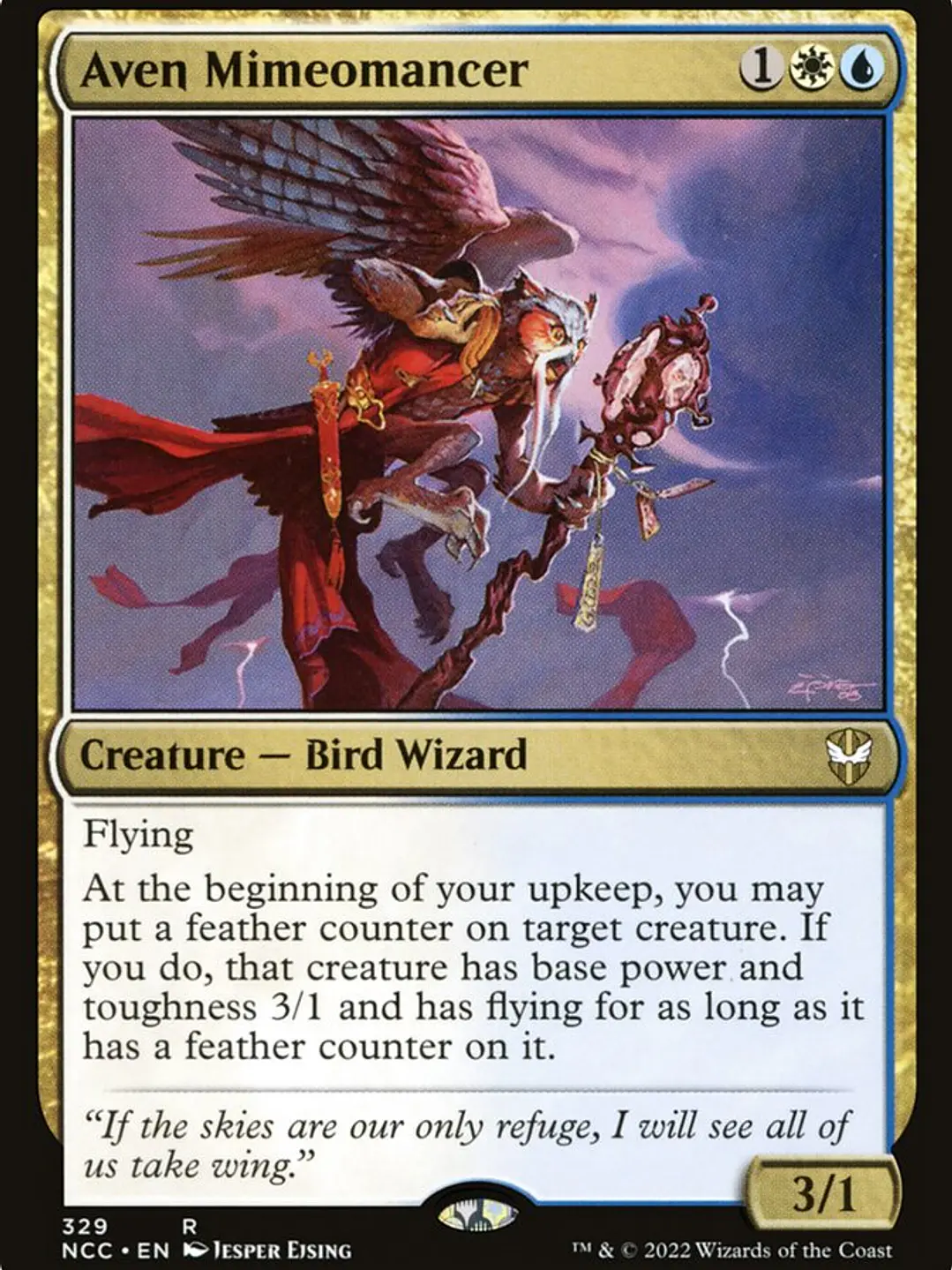 Aven Mimeomancer (New Capenna Commander) 1