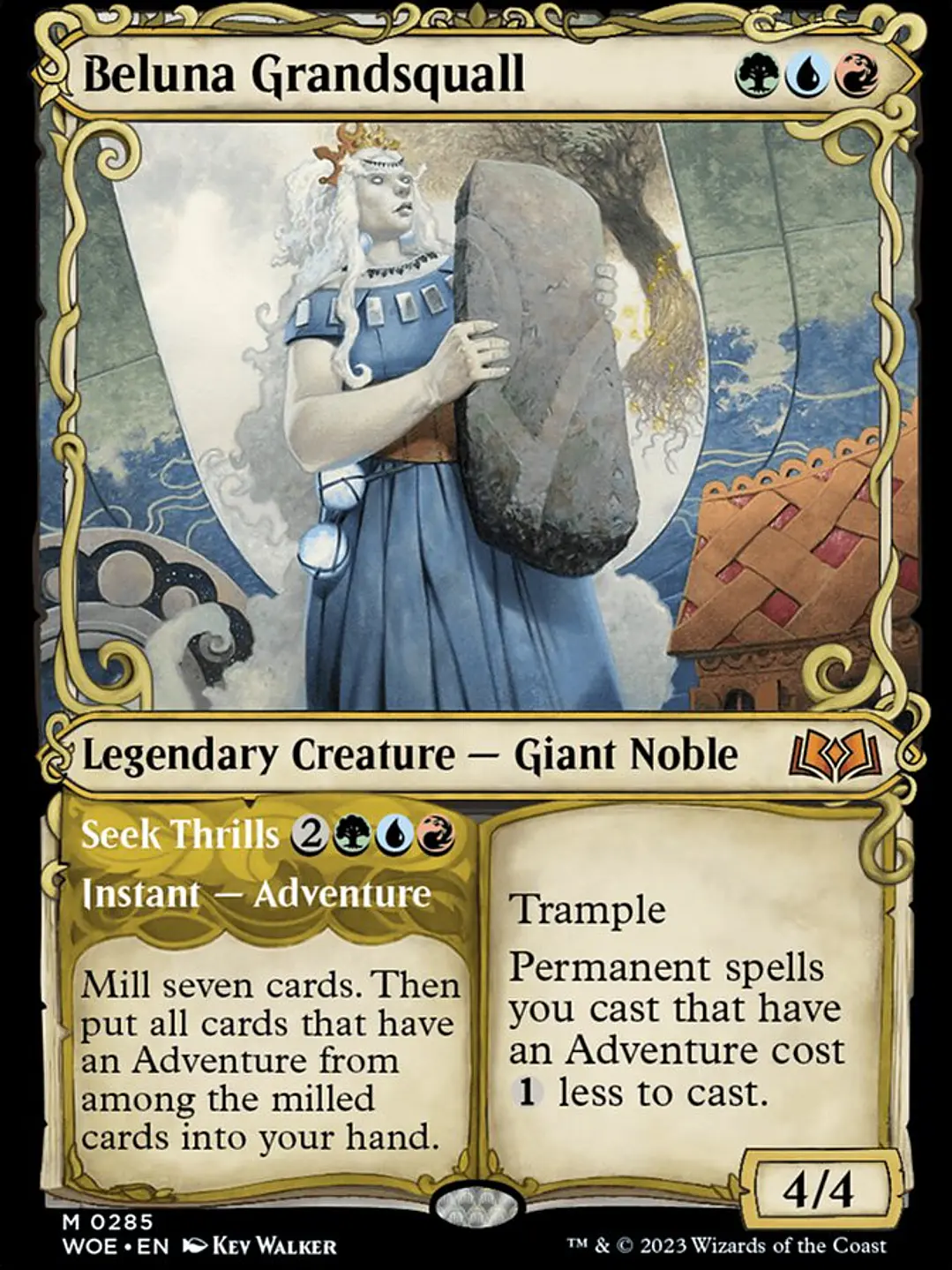 Beluna Grandsquall // Seek Thrills (Wilds of Eldraine) 1