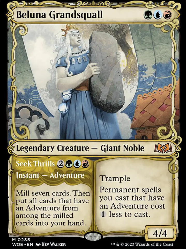 Beluna Grandsquall // Seek Thrills (Wilds of Eldraine) 1