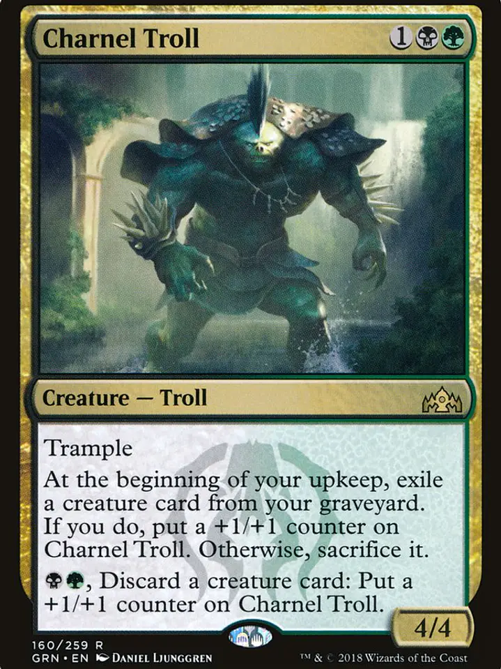 Charnel Troll (Guilds of Ravnica) 1