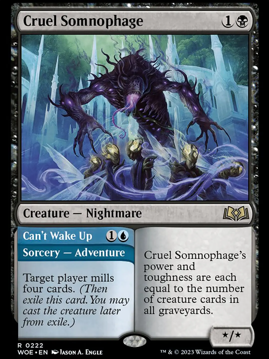 Cruel Somnophage // Can't Wake Up (Wilds of Eldraine) 1
