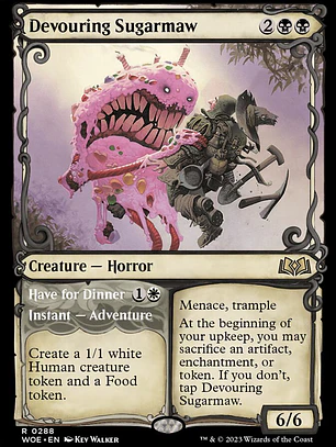 Devouring Sugarmaw // Have for Dinner (Wilds of Eldraine)