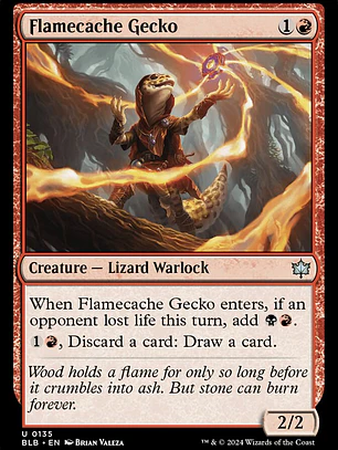 Flamecache Gecko (Bloomburrow)