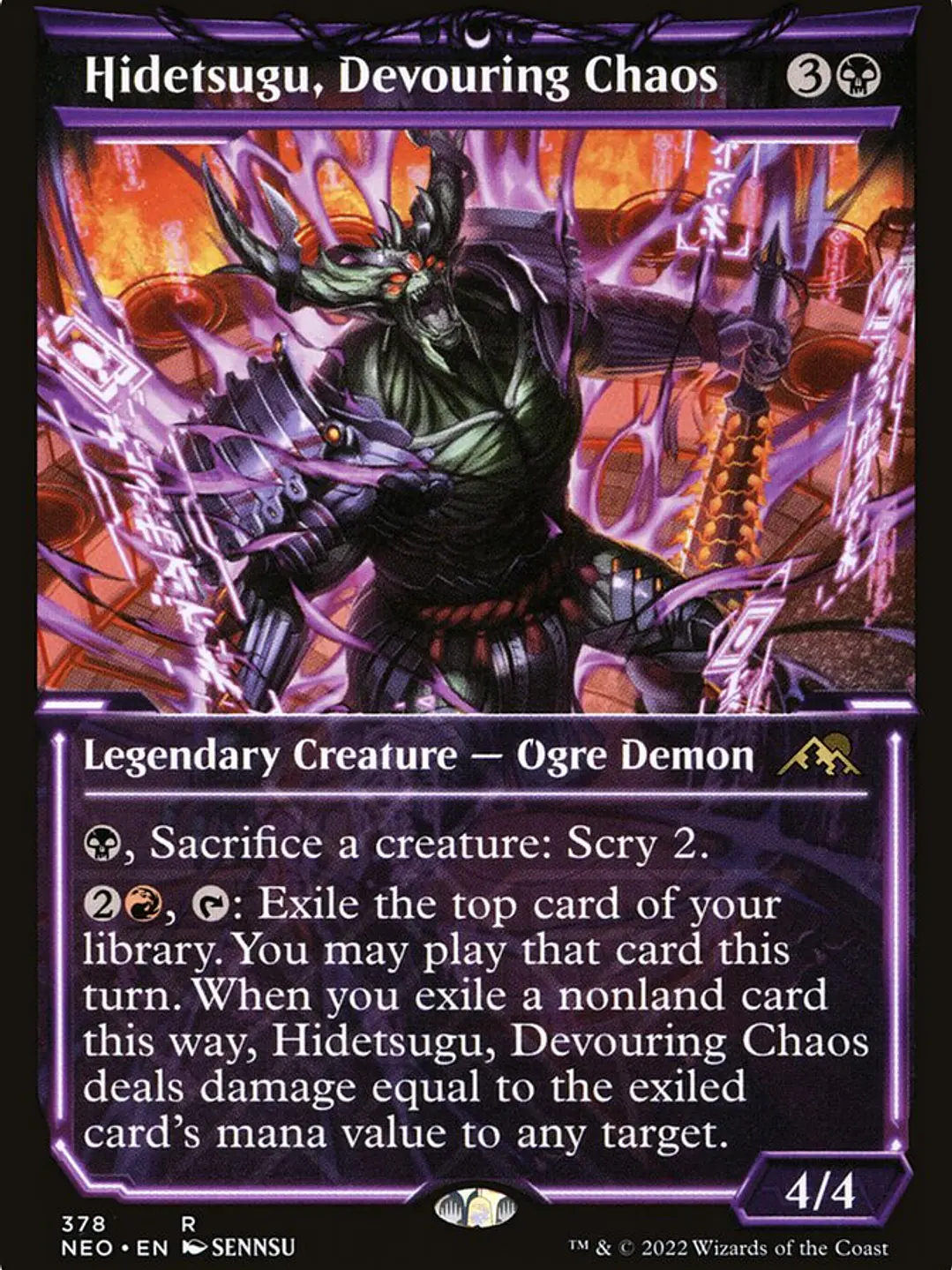 Hidetsugu, Devouring Chaos (Kamigawa: Neon Dynasty) 1