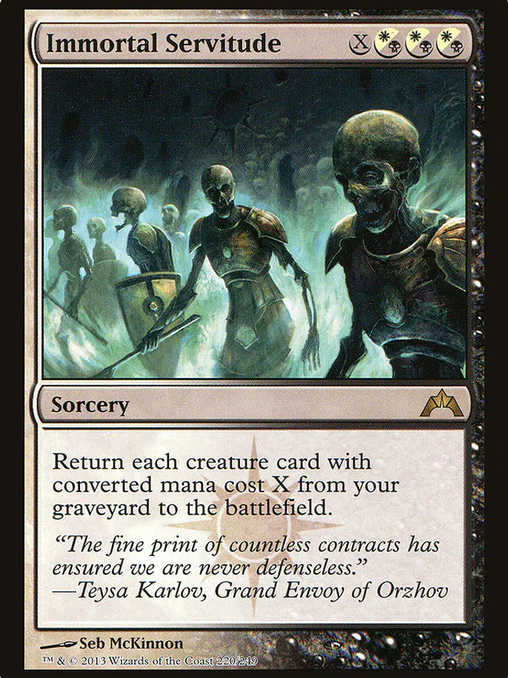 Immortal Servitude (Gatecrash) 1