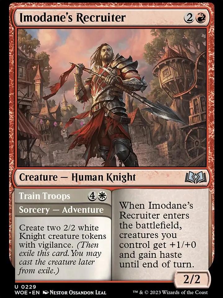 Imodane's Recruiter // Train Troops (Wilds of Eldraine) 1