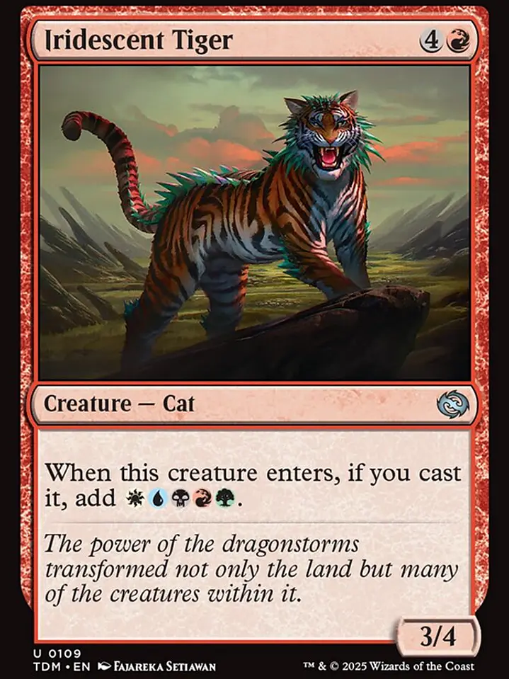 Iridescent Tiger (Tarkir: Dragonstorm) 1