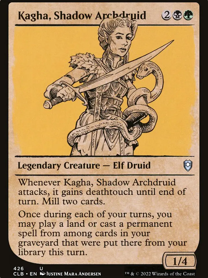 Kagha, Shadow Archdruid (Commander Legends: Battle for Baldur's Gate) 1