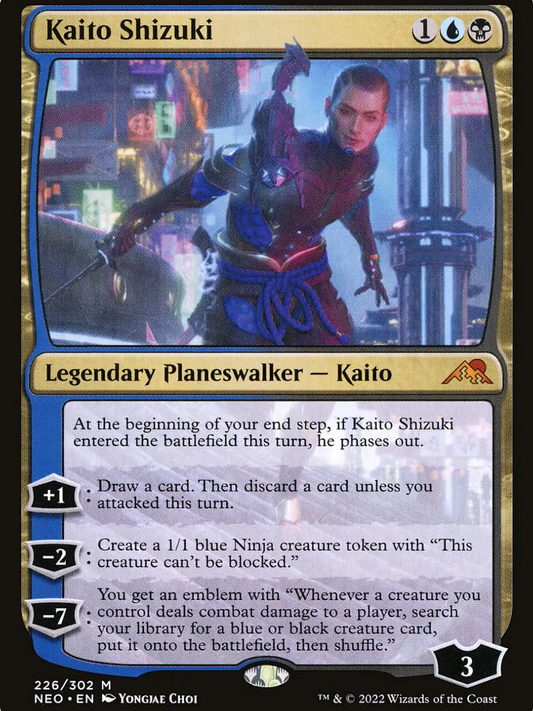 Kaito Shizuki (Kamigawa: Neon Dynasty) 1