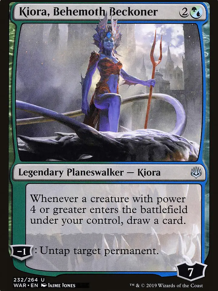 Kiora, Behemoth Beckoner (War of the Spark) 1