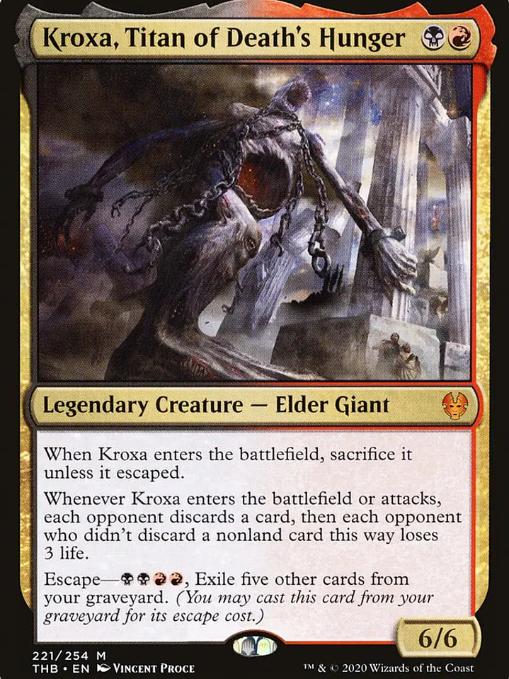 Kroxa, Titan of Death's Hunger (Theros Beyond Death) 1