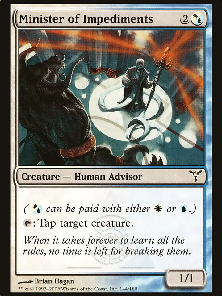 Minister of Impediments (Dissension) 1