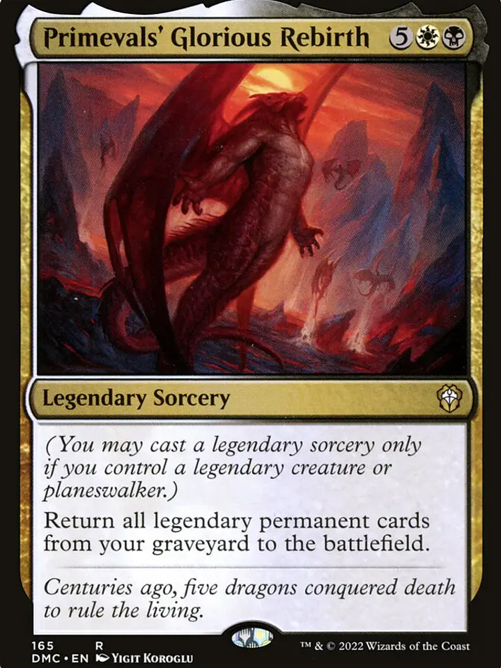 Primevals' Glorious Rebirth (Dominaria United Commander) 1