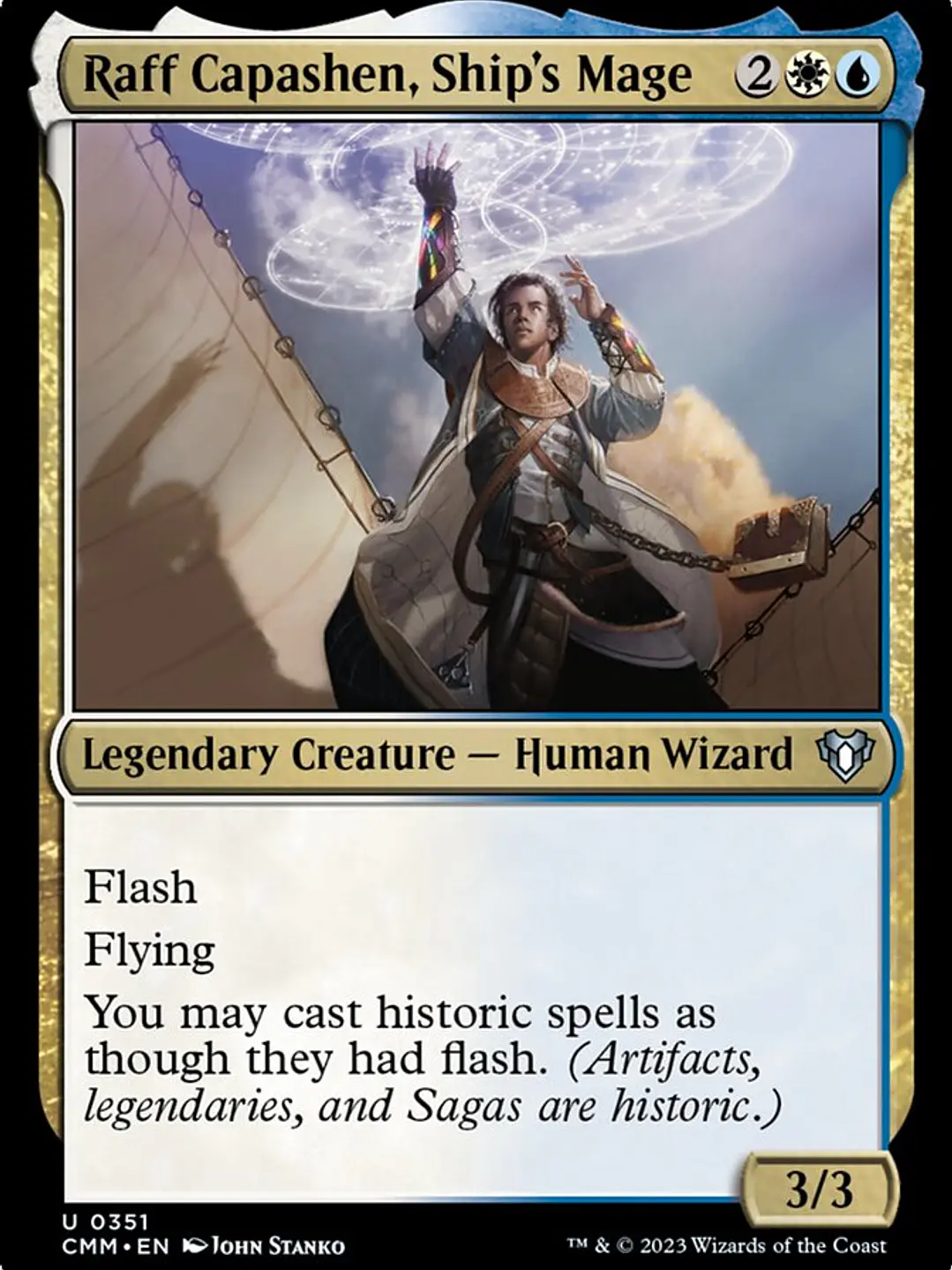 Raff Capashen, Ship's Mage (Commander Masters) 1
