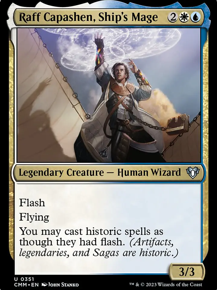 Raff Capashen, Ship's Mage (Commander Masters) 1
