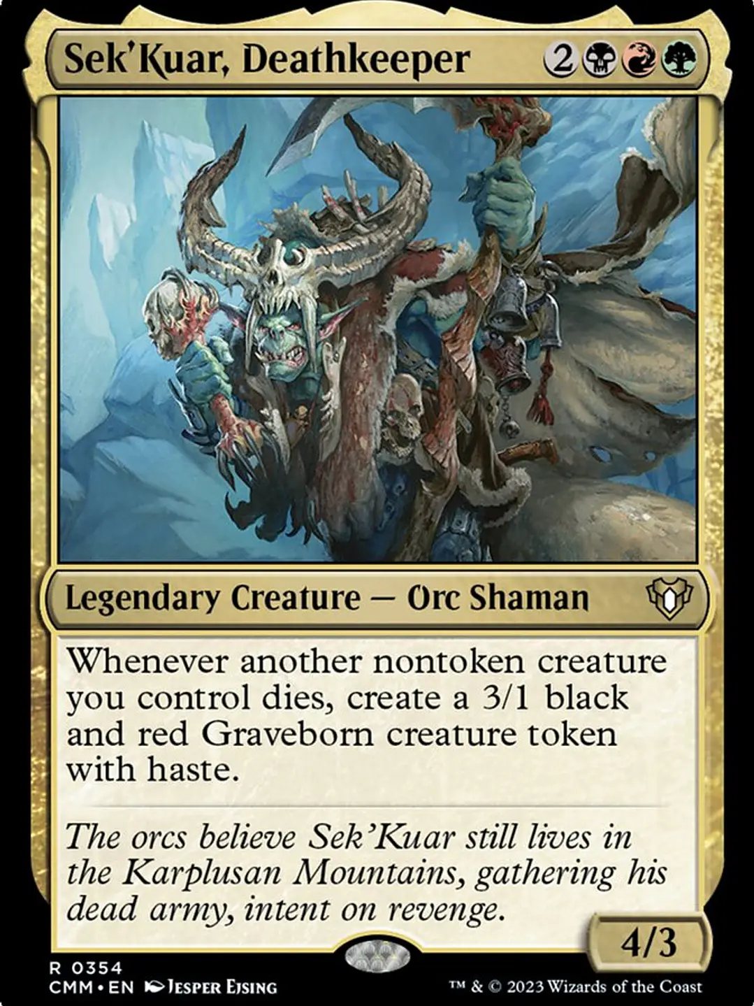 Sek'Kuar, Deathkeeper (Commander Masters) 1