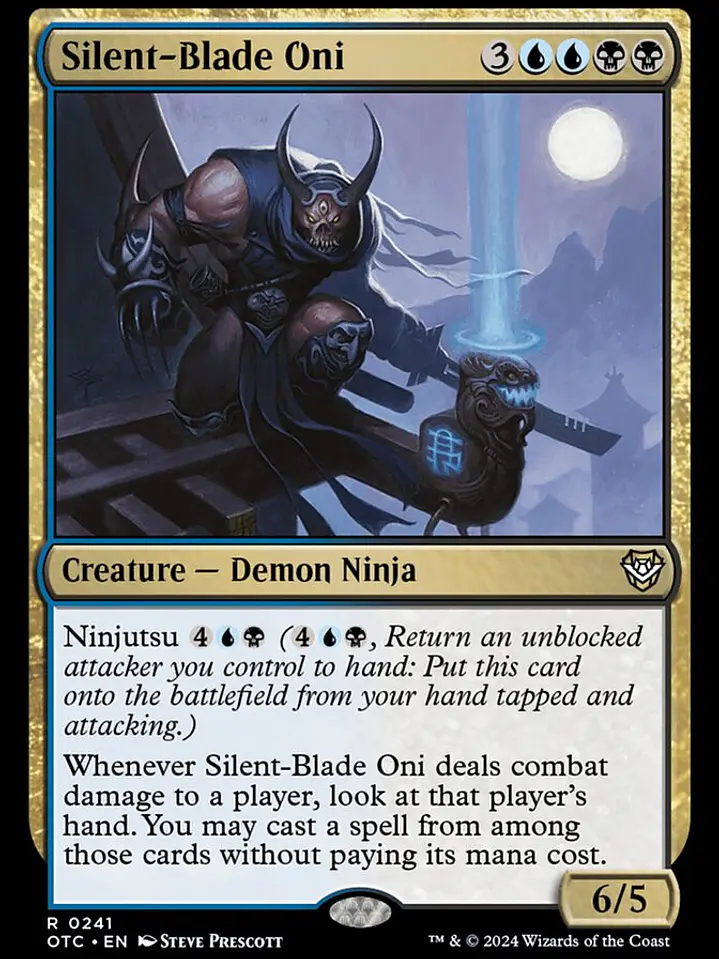 Silent-Blade Oni (Outlaws of Thunder Junction Commander) 1
