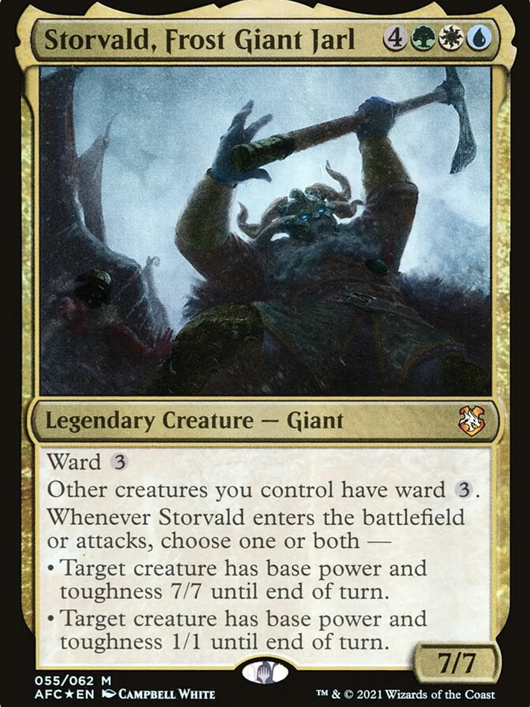 Storvald, Frost Giant Jarl (Forgotten Realms Commander) 1