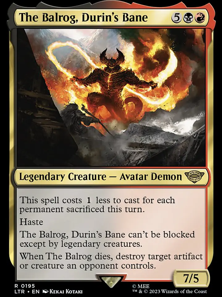 The Balrog, Durin's Bane (The Lord of the Rings: Tales of Middle-earth) 1