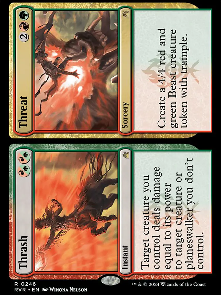 Thrash // Threat (Ravnica Remastered) 1