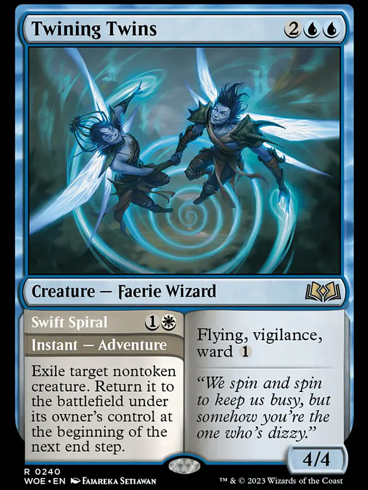 Twining Twins // Swift Spiral (Wilds of Eldraine) 1