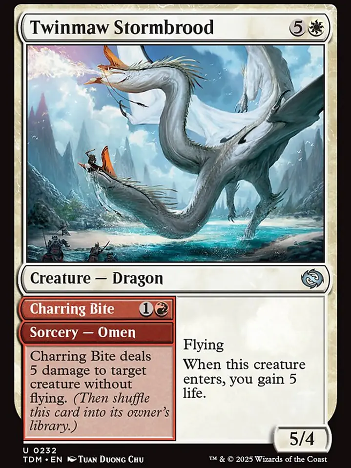Twinmaw Stormbrood // Charring Bite (Tarkir: Dragonstorm) 1