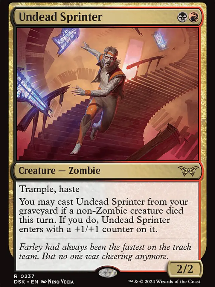 Undead Sprinter (Duskmourn: House of Horror) 1