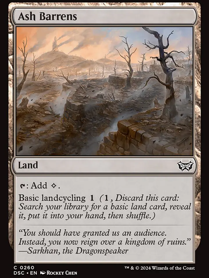 Ash Barrens (Duskmourn: House of Horror Commander) 1