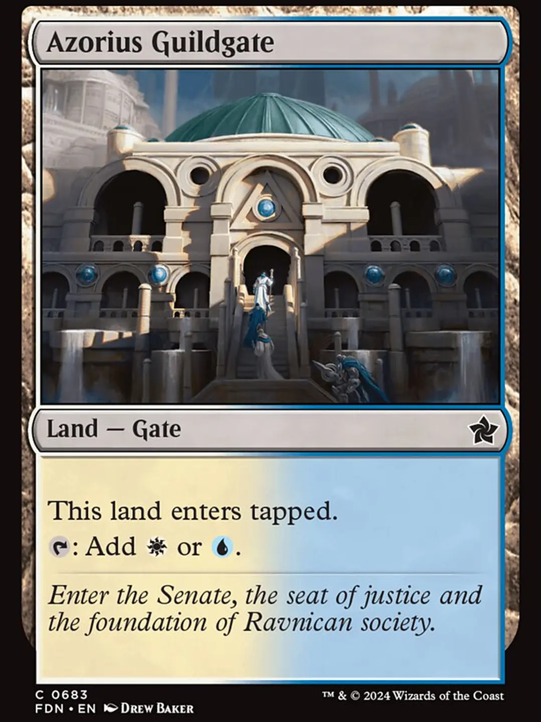 Azorius Guildgate (Foundations) 1