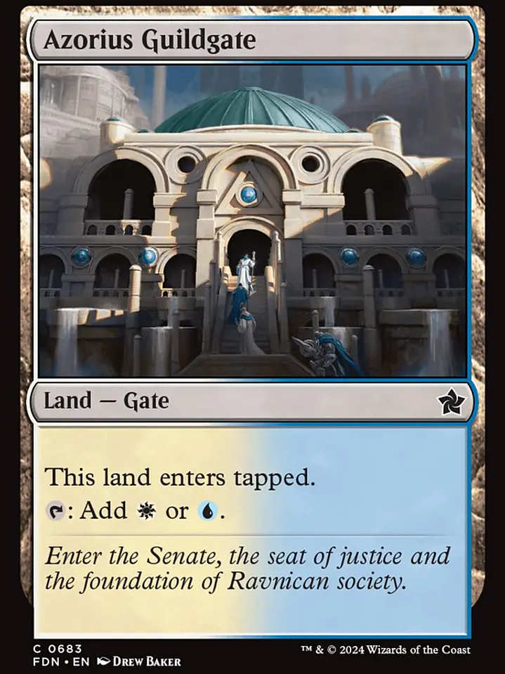 Azorius Guildgate (Foundations) 1