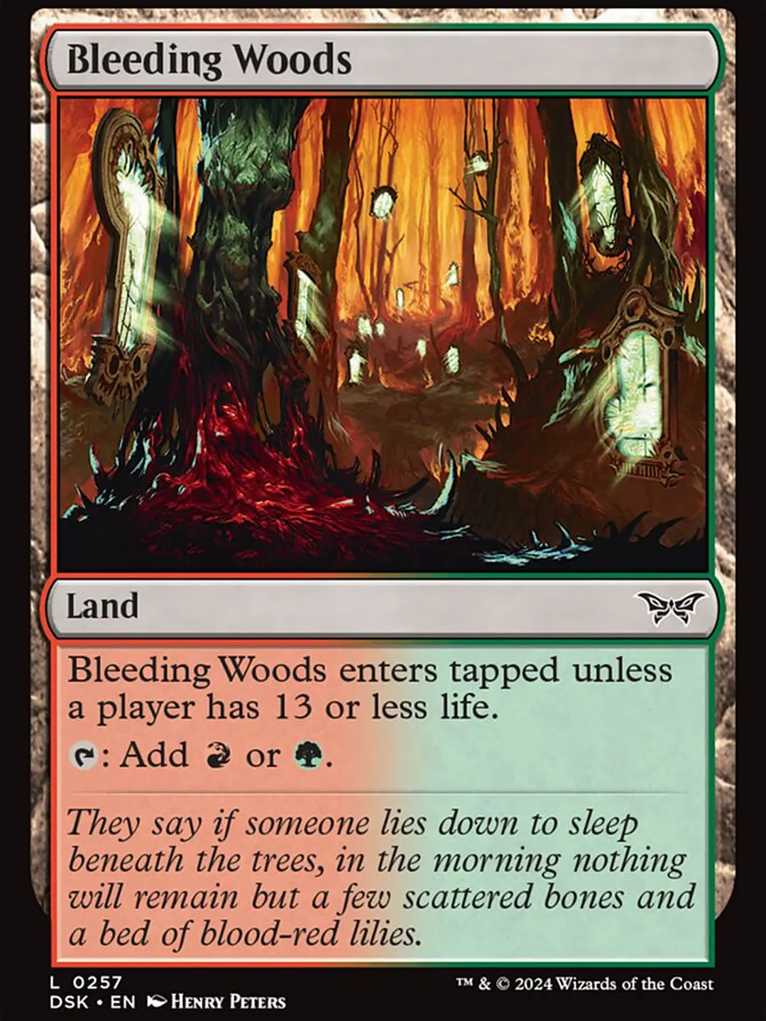 Bleeding Woods (Duskmourn: House of Horror) 1