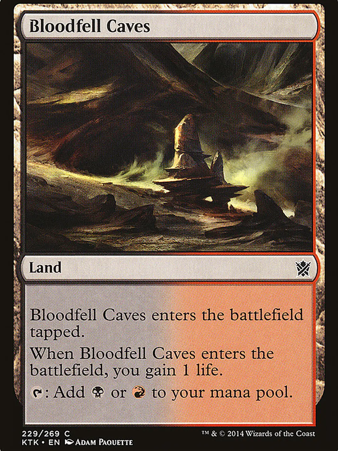 Bloodfell Caves (Khans of Tarkir) 1