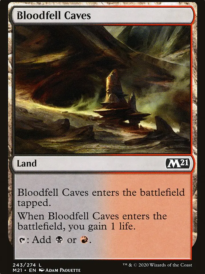 Bloodfell Caves (Core Set 2021) 1