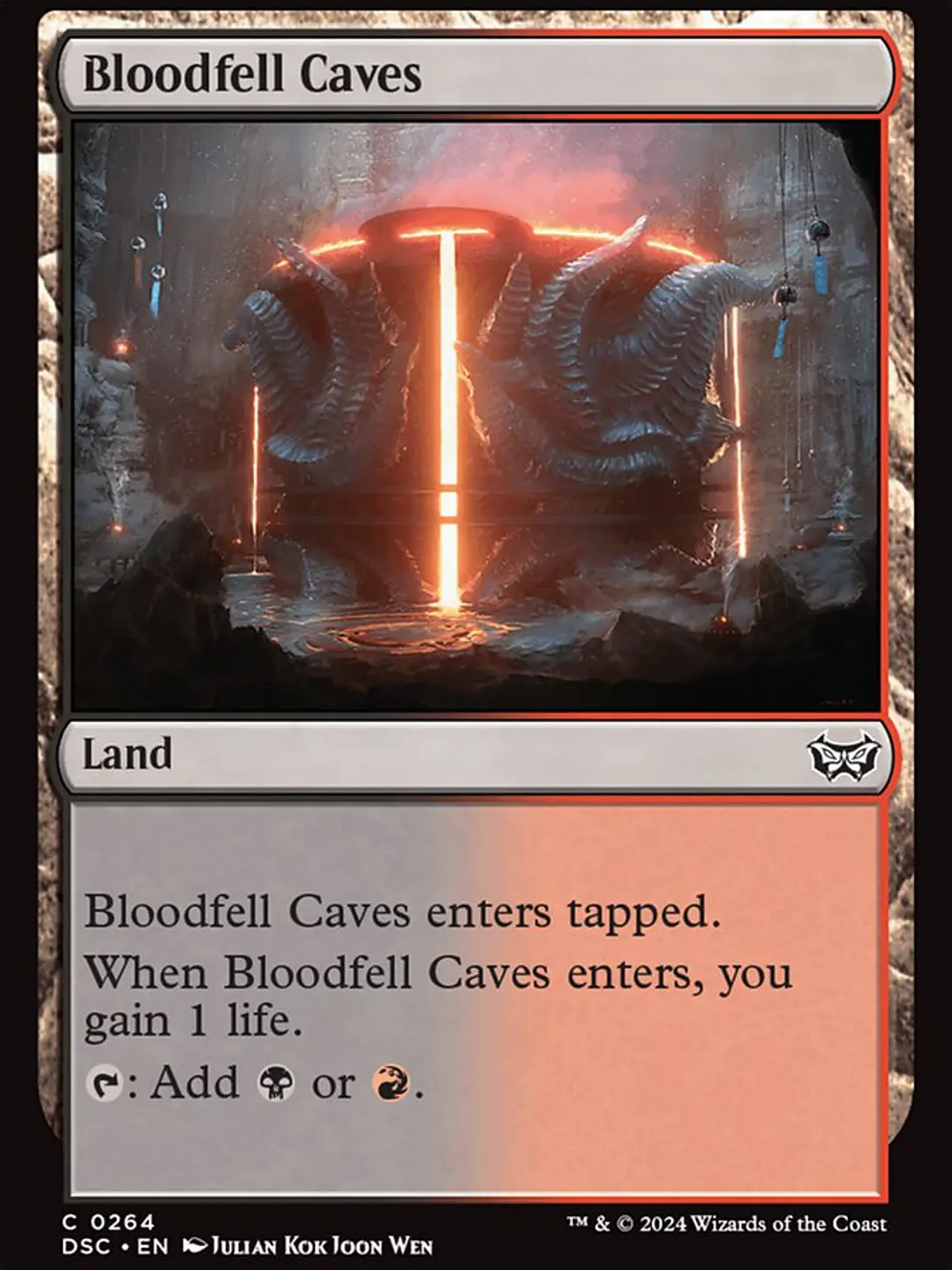 Bloodfell Caves (Duskmourn: House of Horror Commander) 1