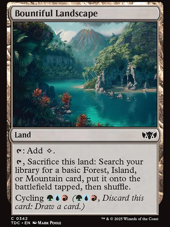Bountiful Landscape (Tarkir: Dragonstorm Commander) 1